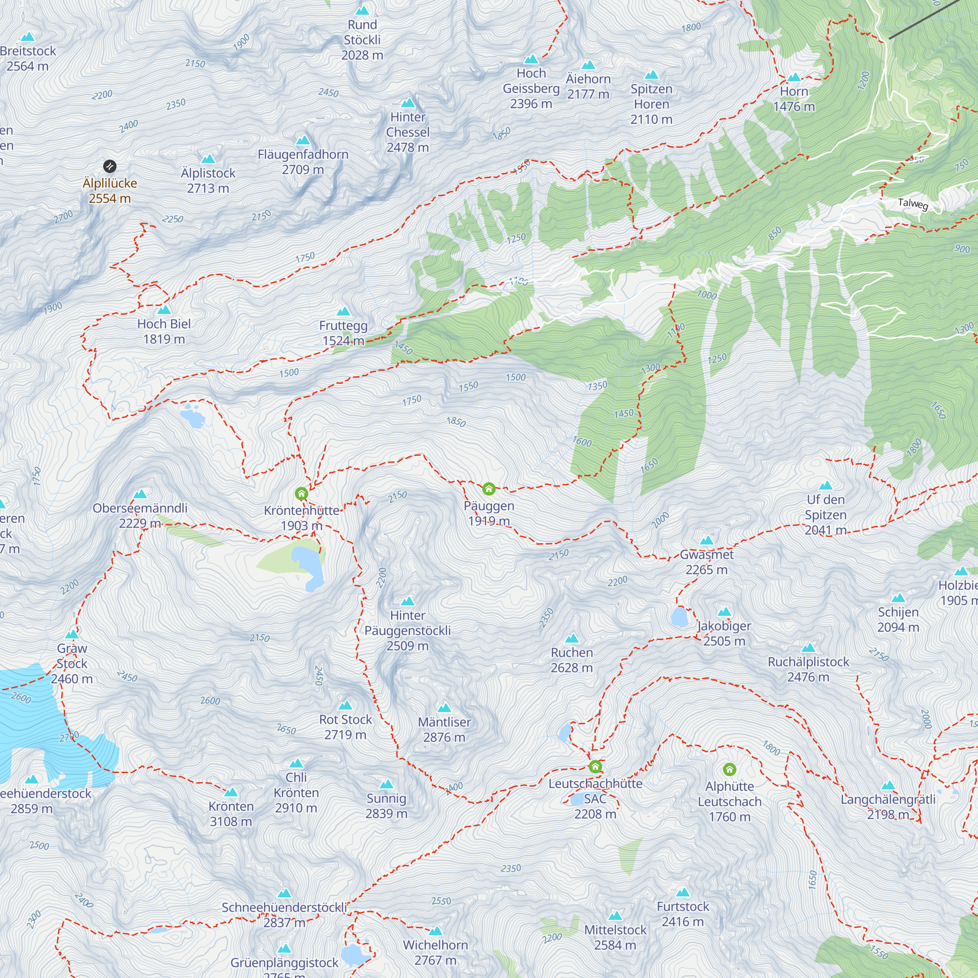 Päuggen map
