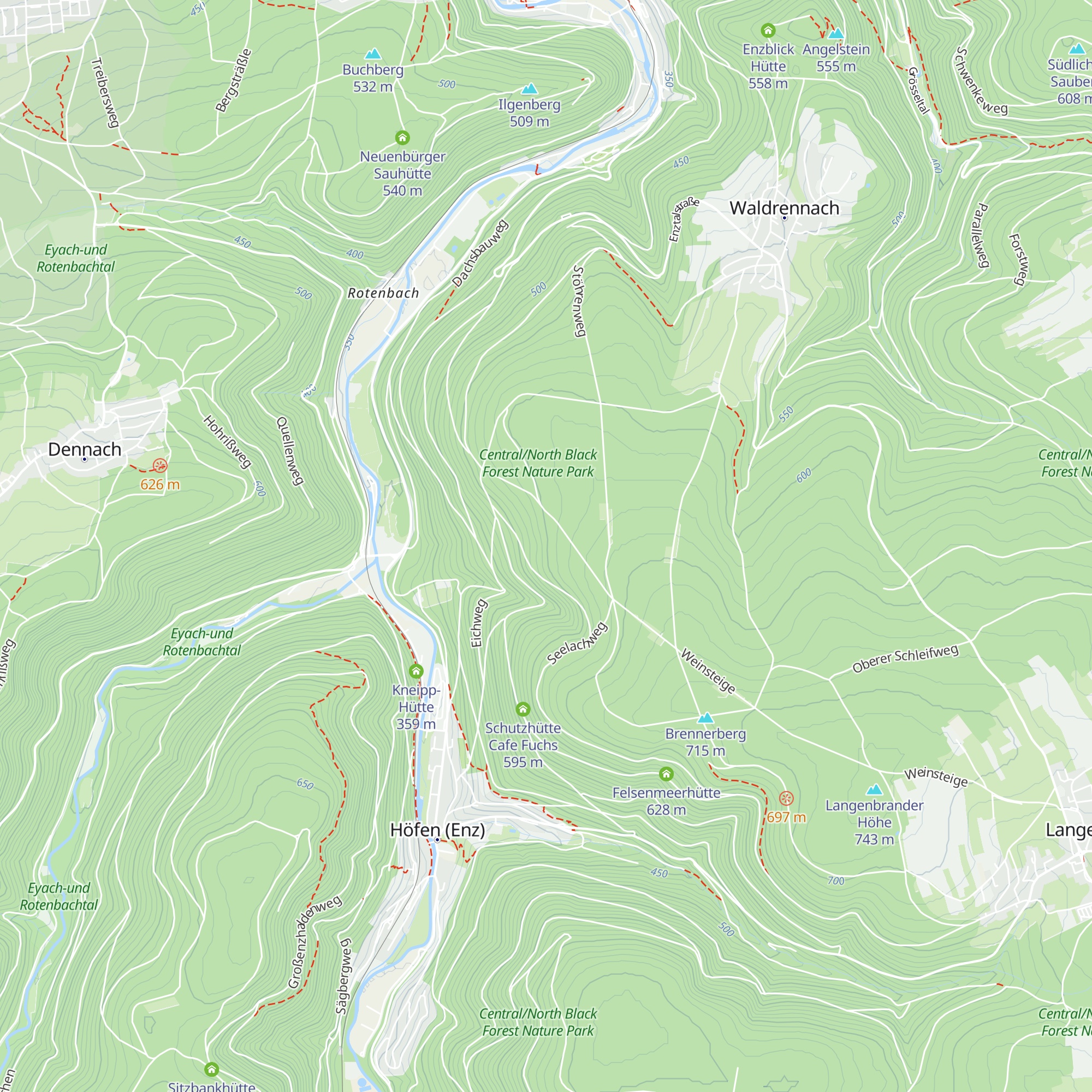 Neurißberghütte map