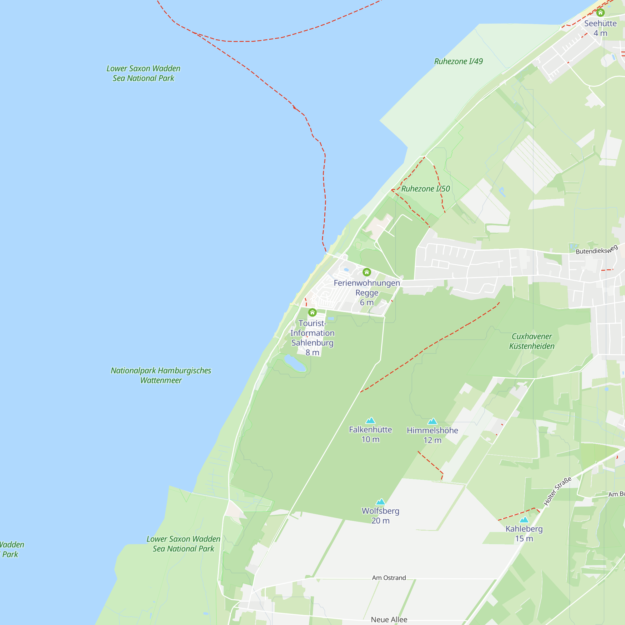 Tourist-Information Sahlenburg map