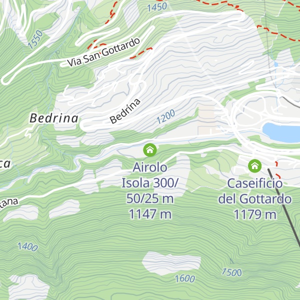 Map of Airolo Isola 300/50/25 m
