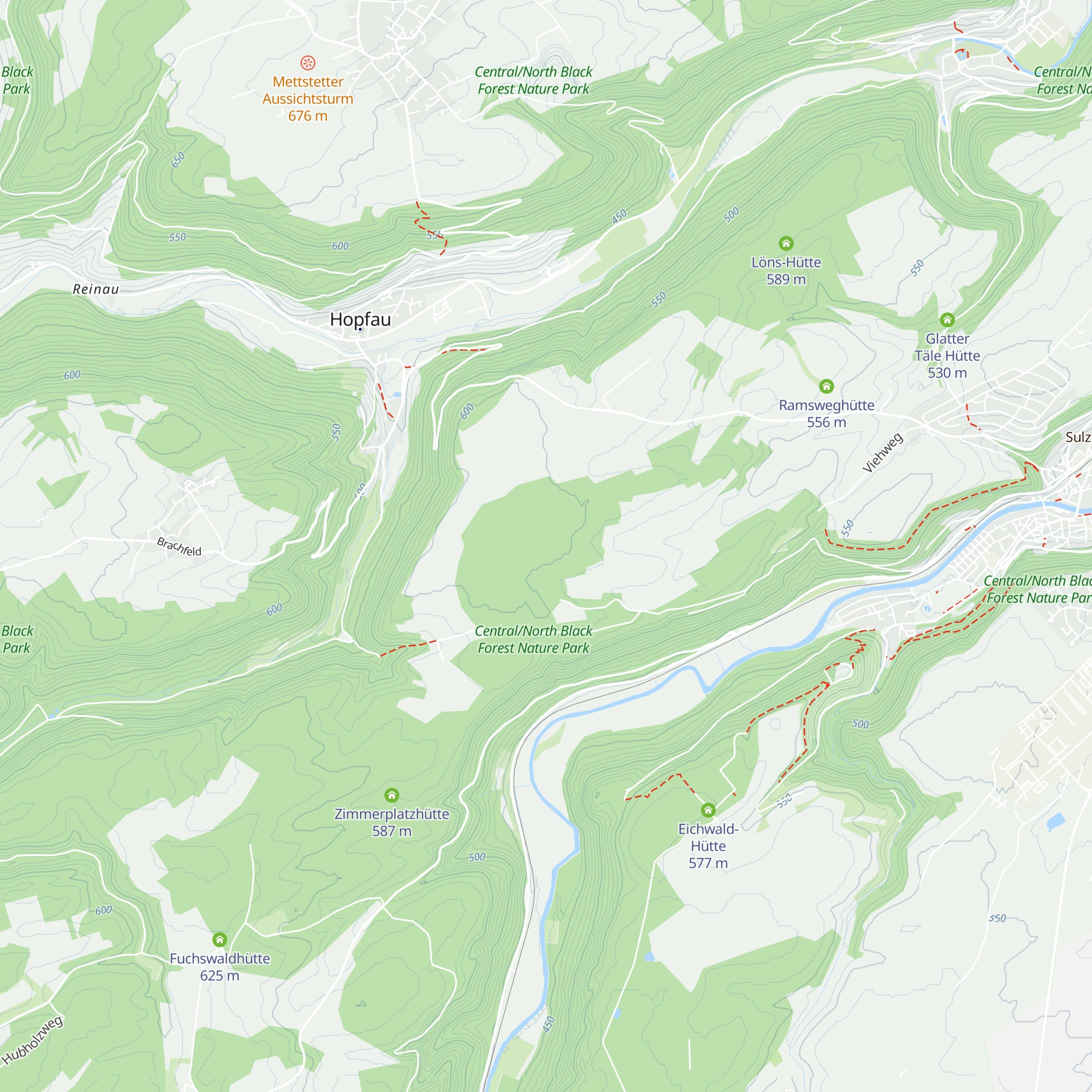 Steingarten-Hütte map