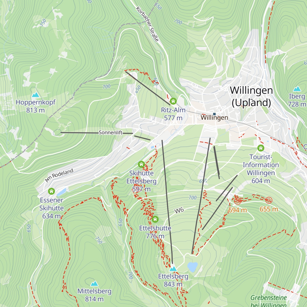 K1 Hütte map