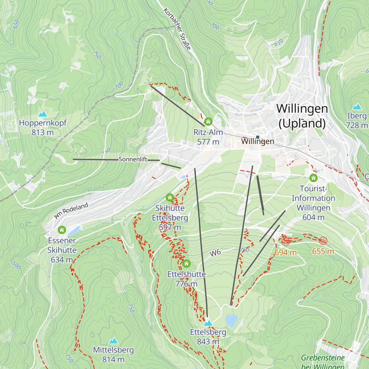 K1 Hütte map