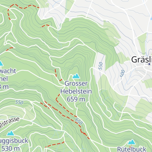 Map of Grosser Hebelstein
