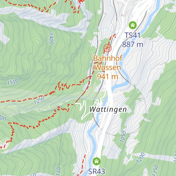 Map of Ferienwohnung im Wärterhaus Eggwald
