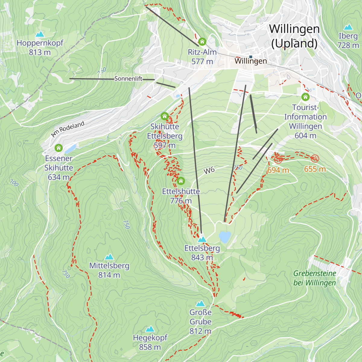 Ettelshütte map