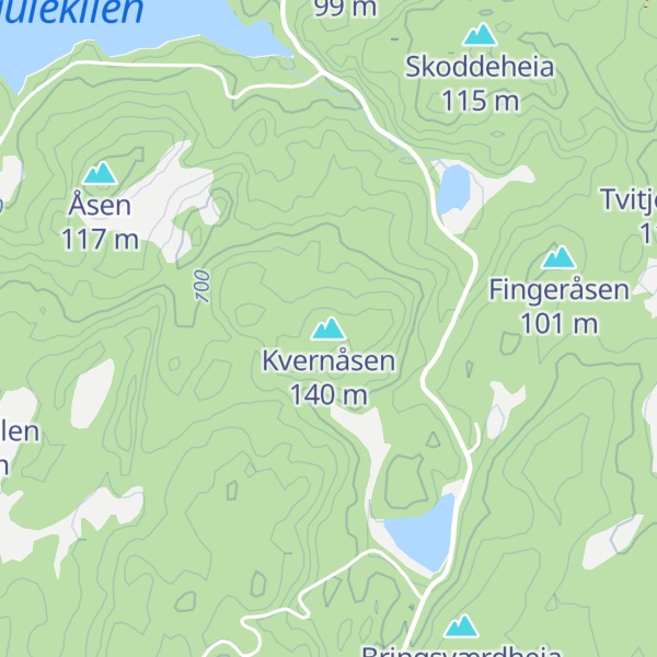 Map of Kvernåsen