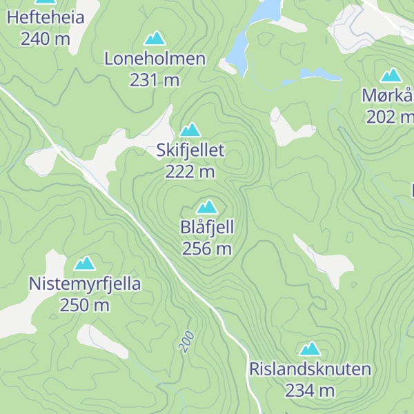 Map of Blåfjell