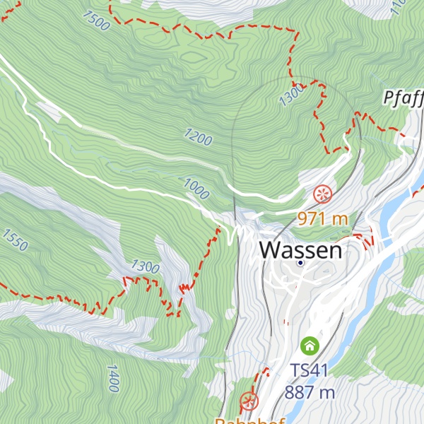 Map of Ferienhaus Schanz