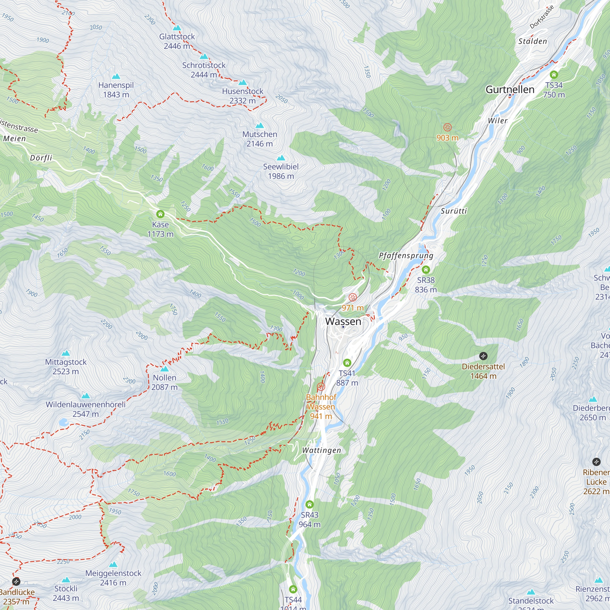 Ferienhaus Schanz map