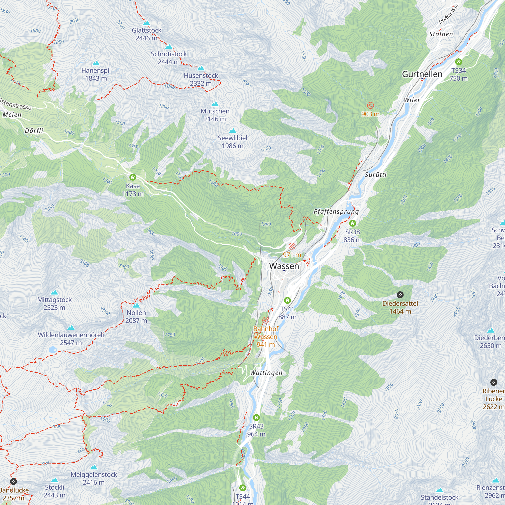 Ferienhaus Schanz map