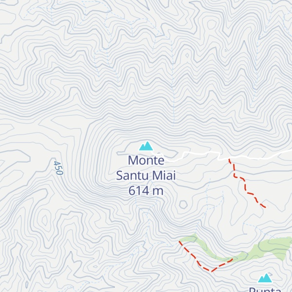 Map of Monte Santu Miai