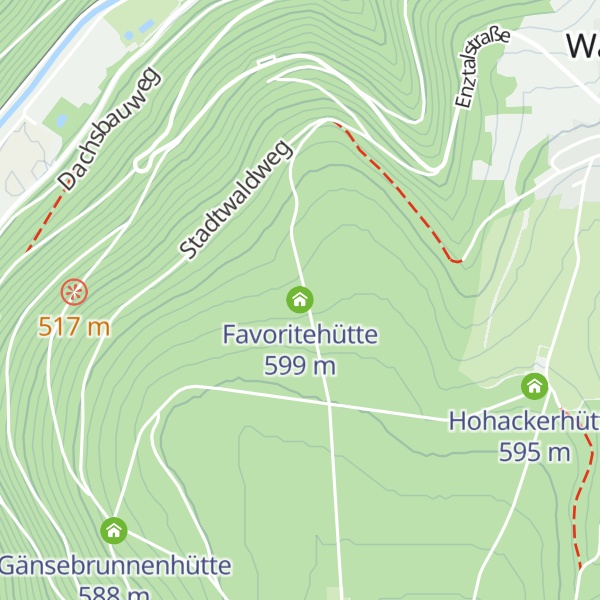Map of Favoritehütte