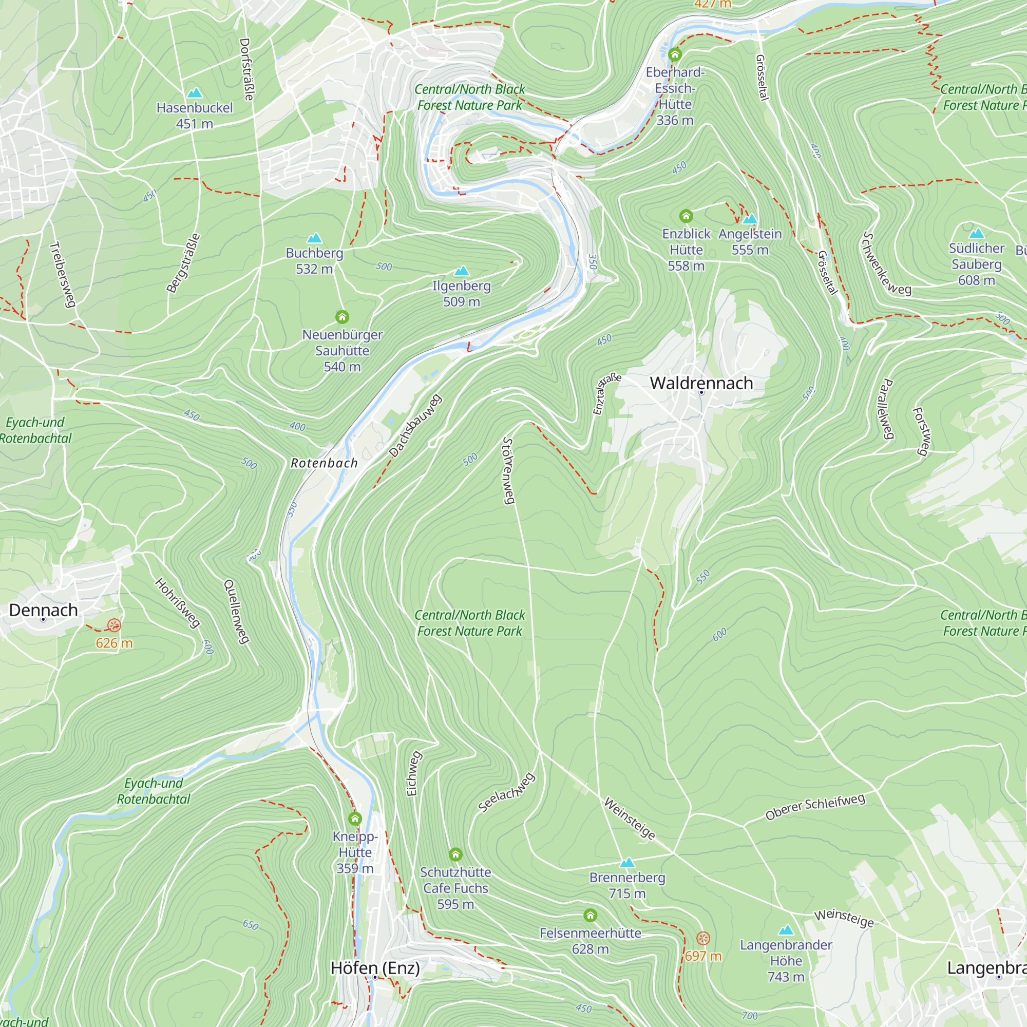 Favoritehütte map