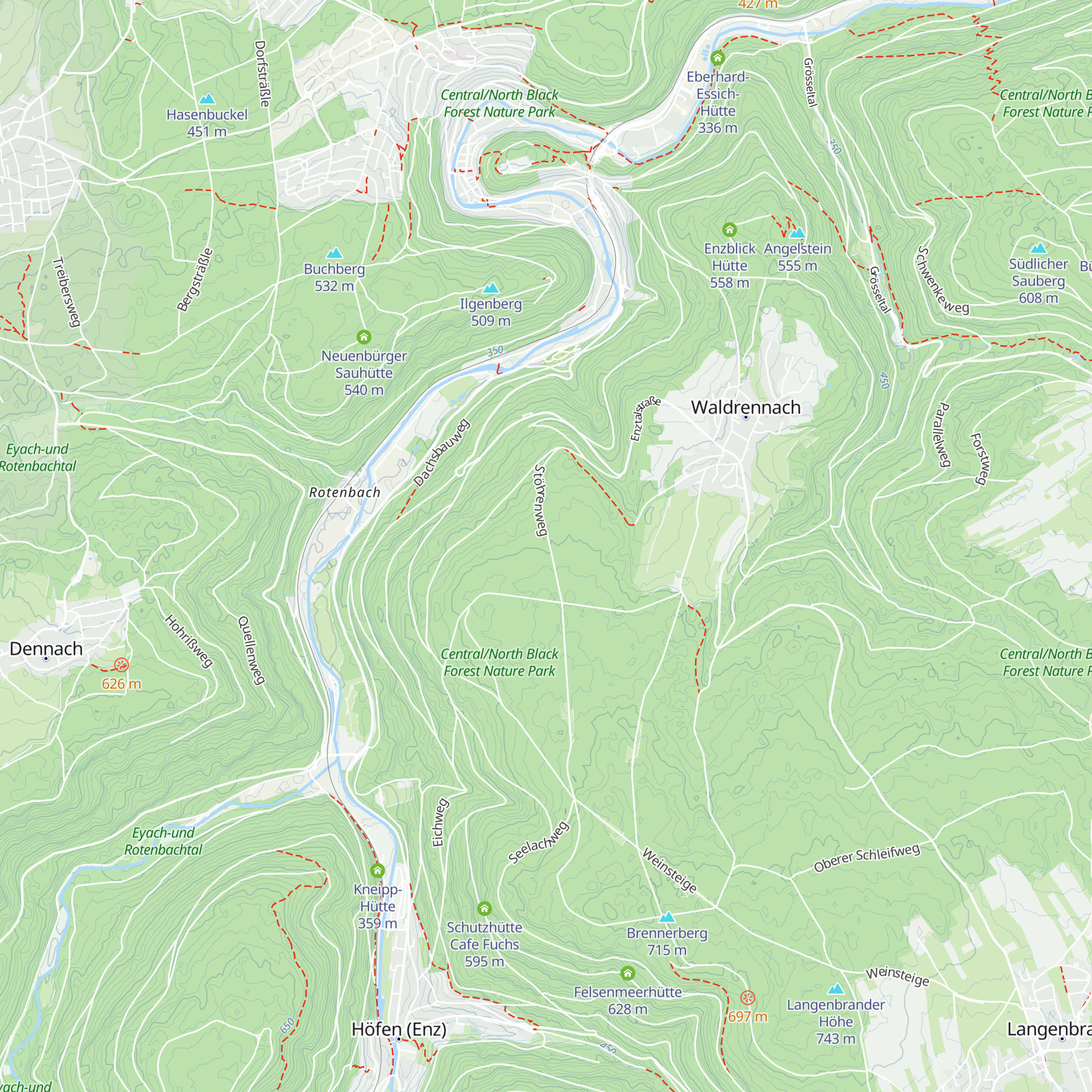 Favoritehütte map