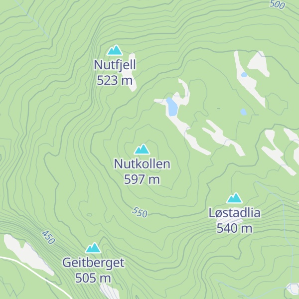 Map of Heimdalsnuten