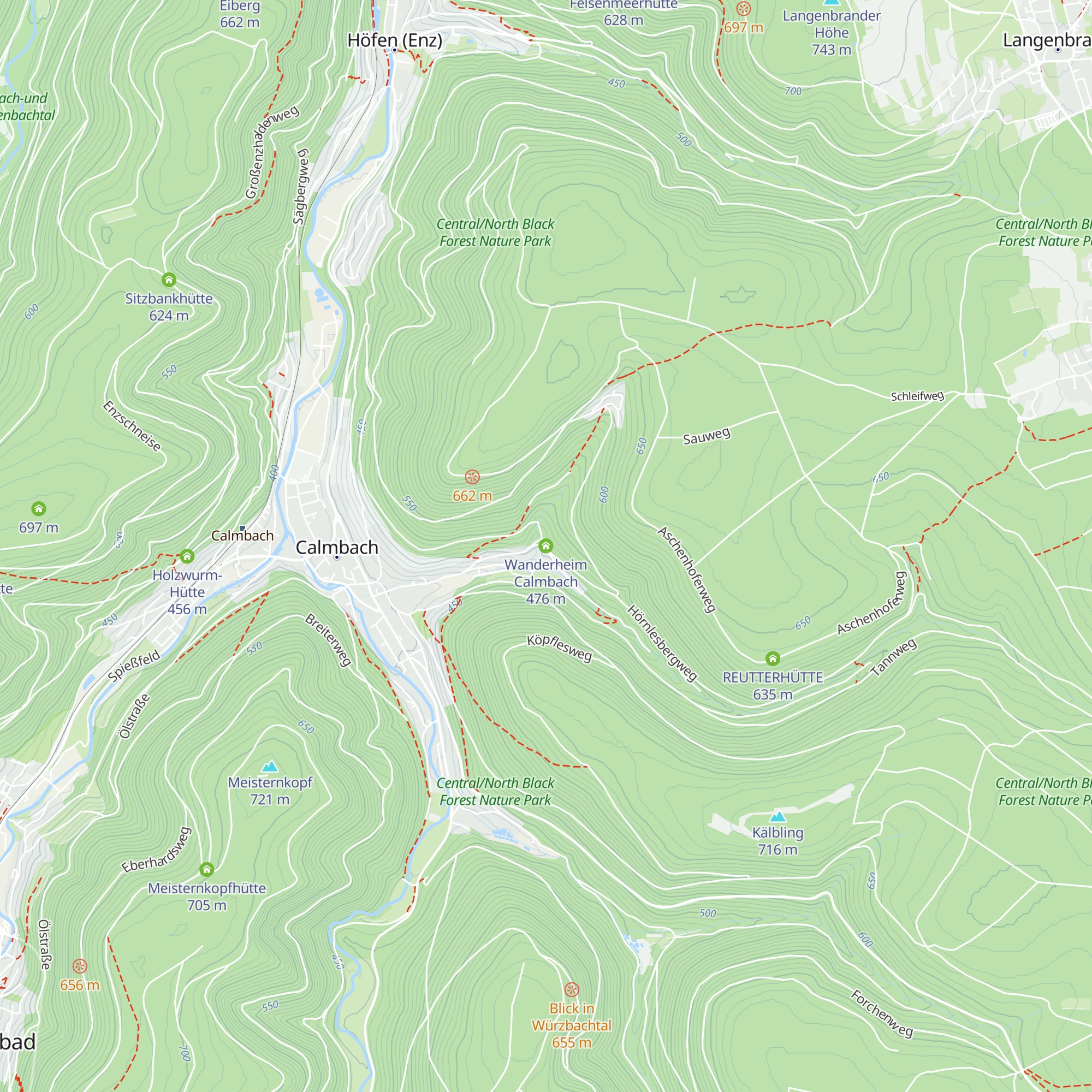 Wanderheim Calmbach map