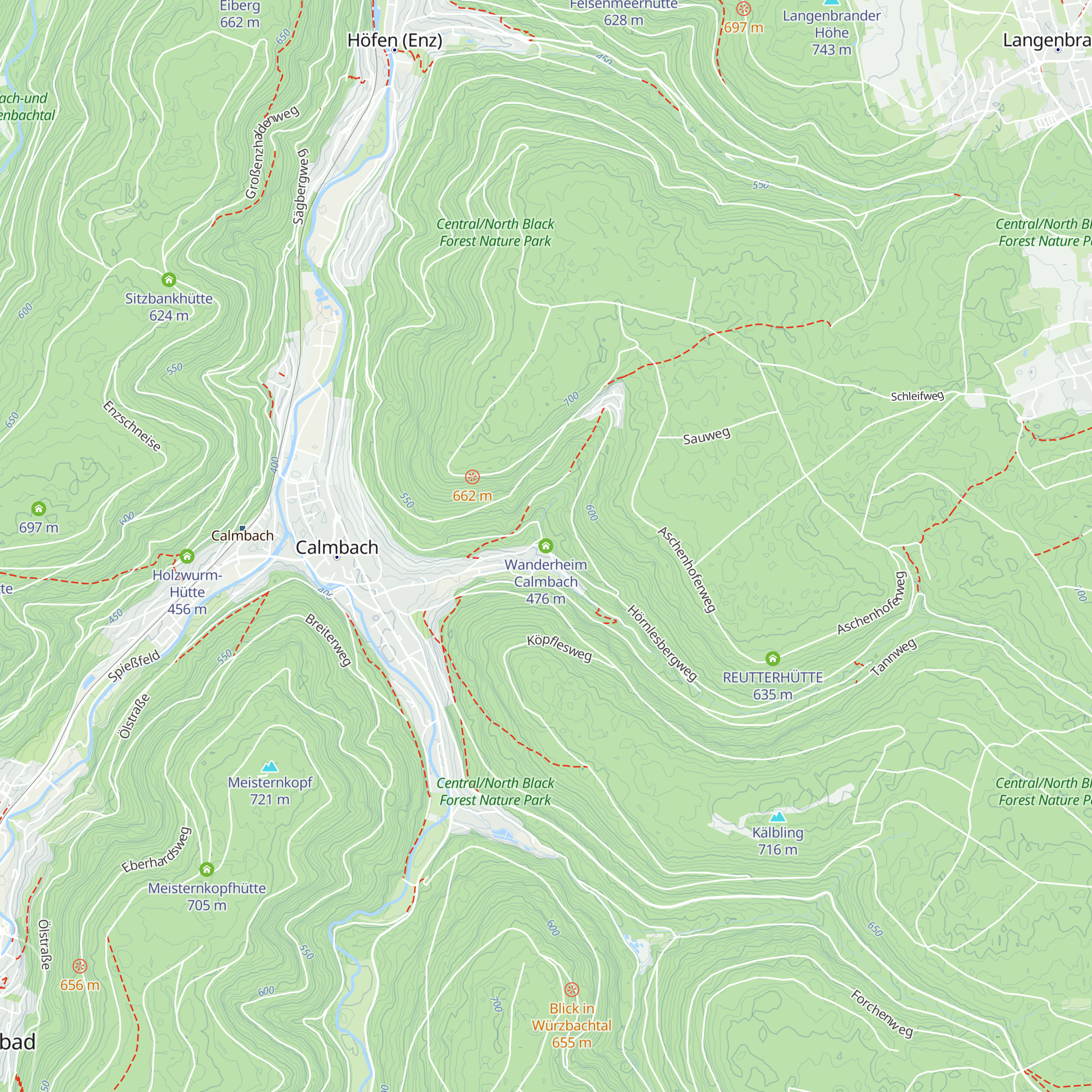 Wanderheim Calmbach map