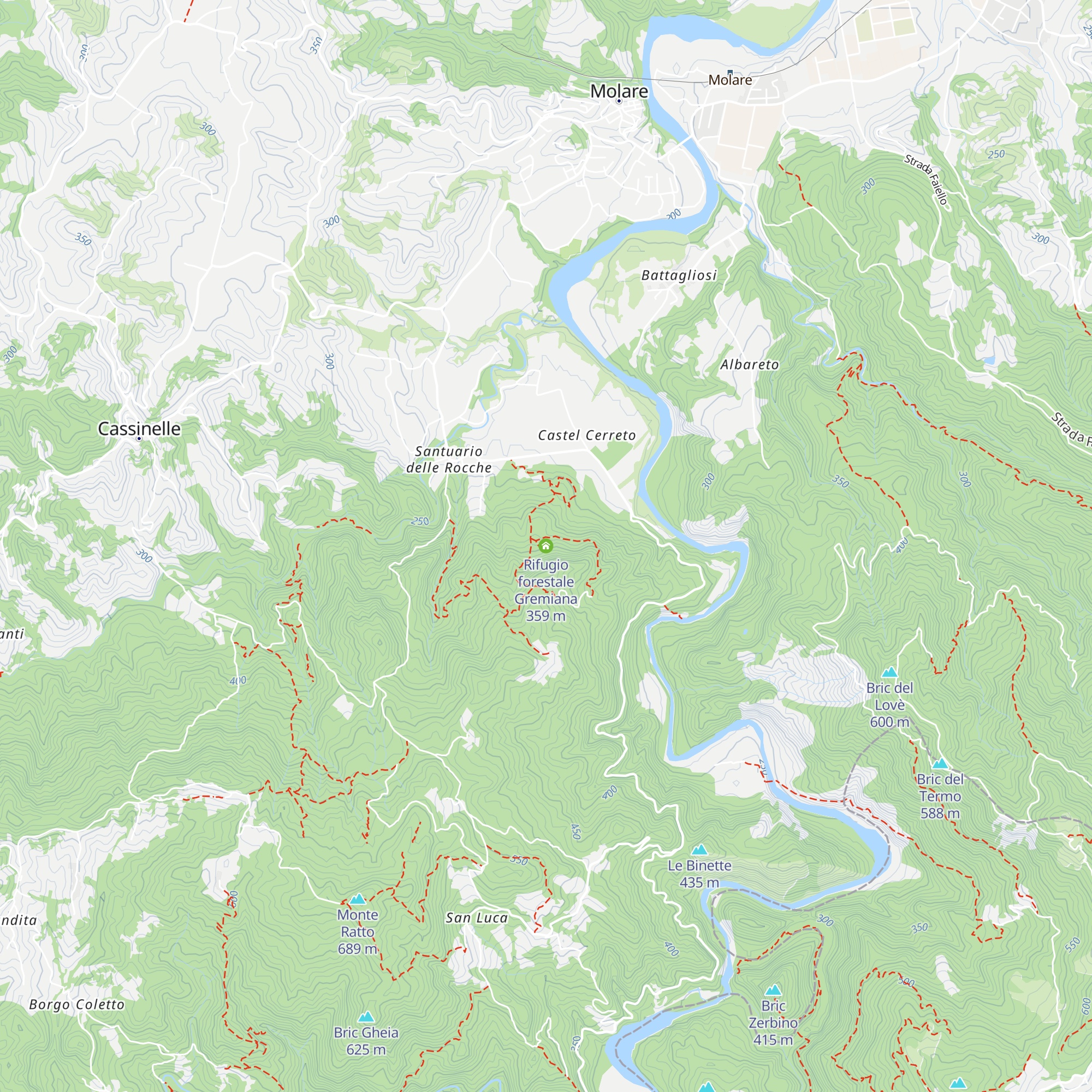 Rifugio forestale Gremiana map