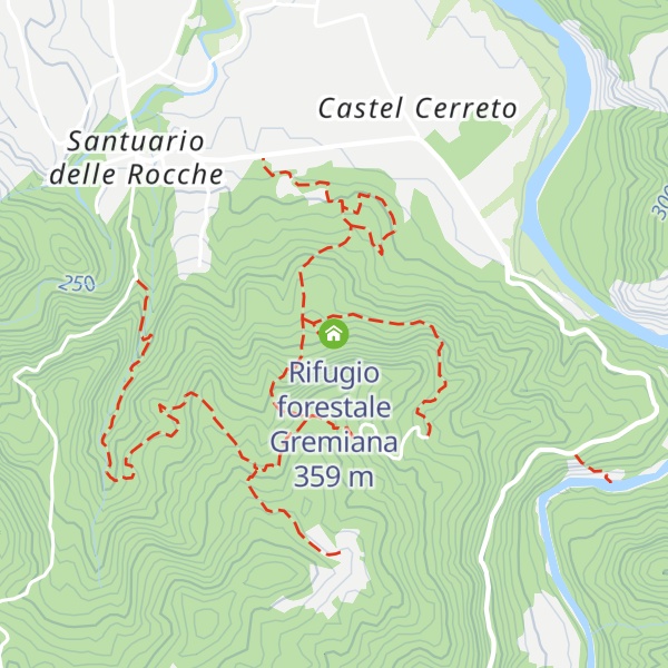 Map of Rifugio forestale Gremiana
