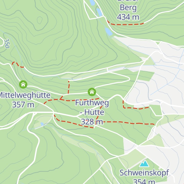 Map of Furthweg - Hütte