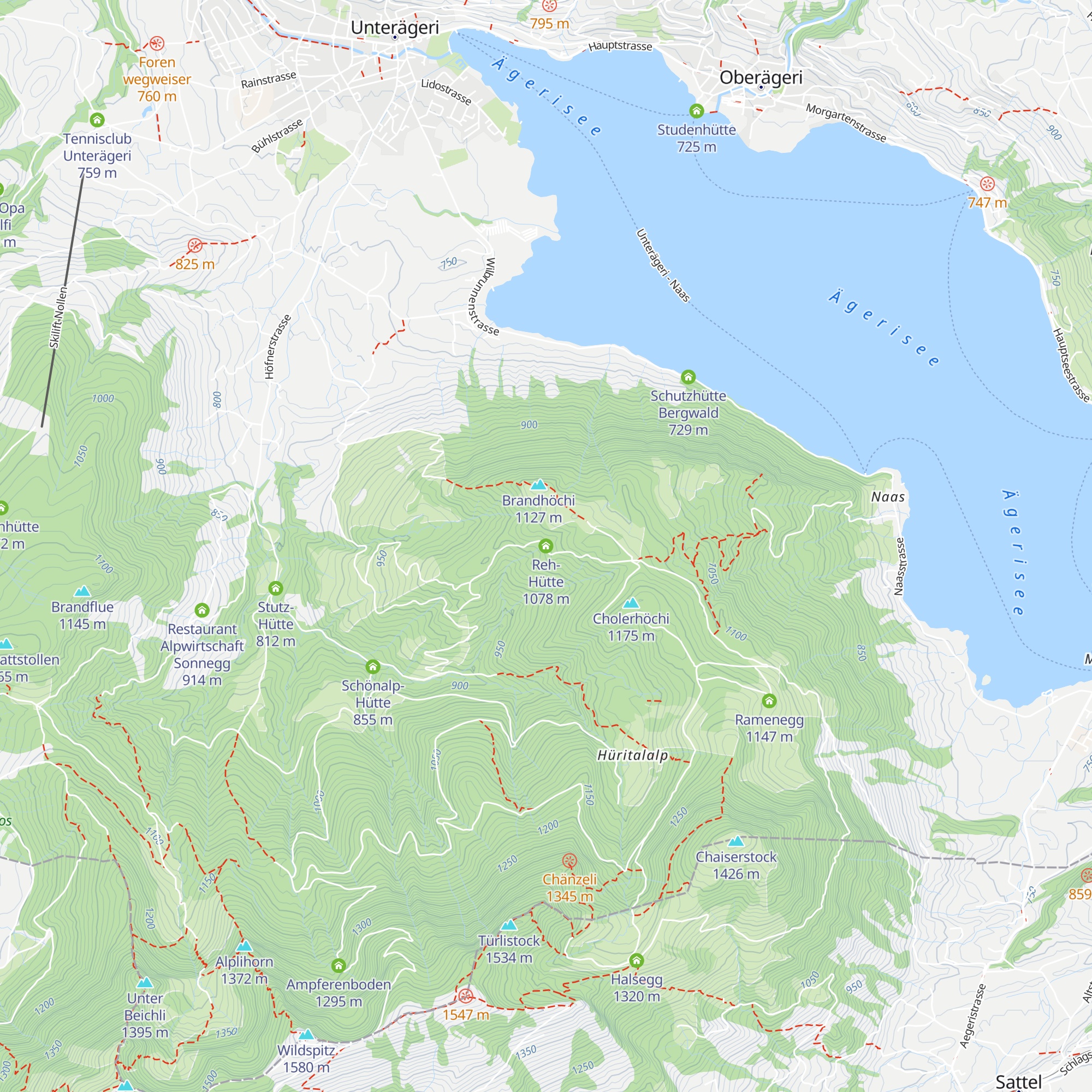 Reh-Hütte map