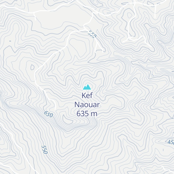 Map of Kef Naouar