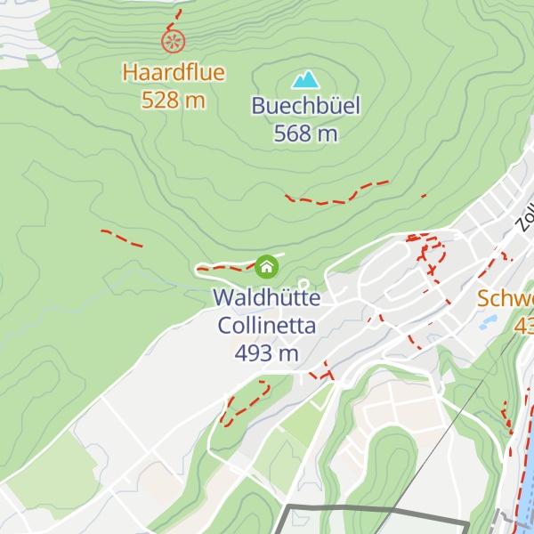 Map of Waldhütte Collinetta