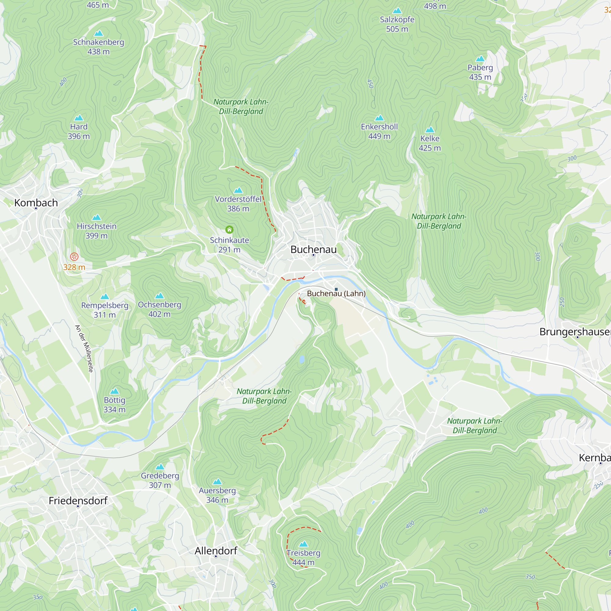 Schutzhütte "Burgberg" / "Auf der Borg" map