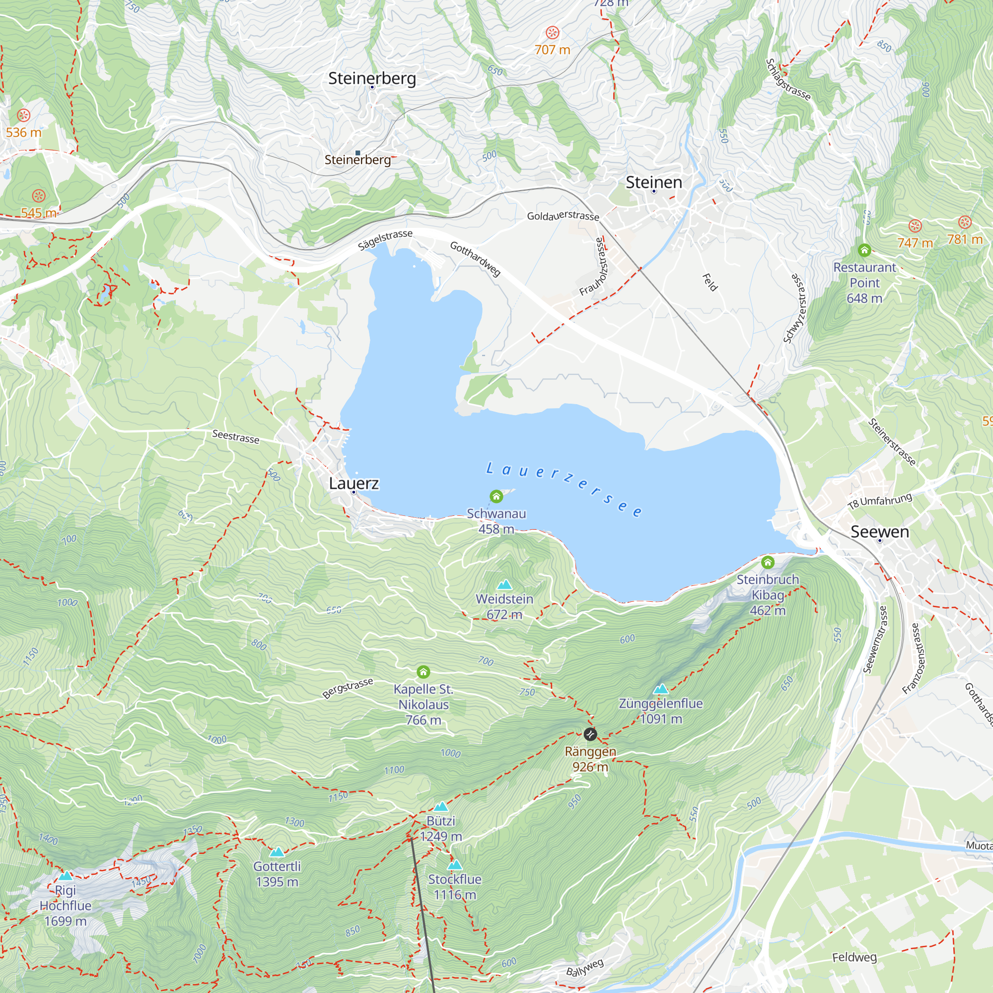 Schwanau map