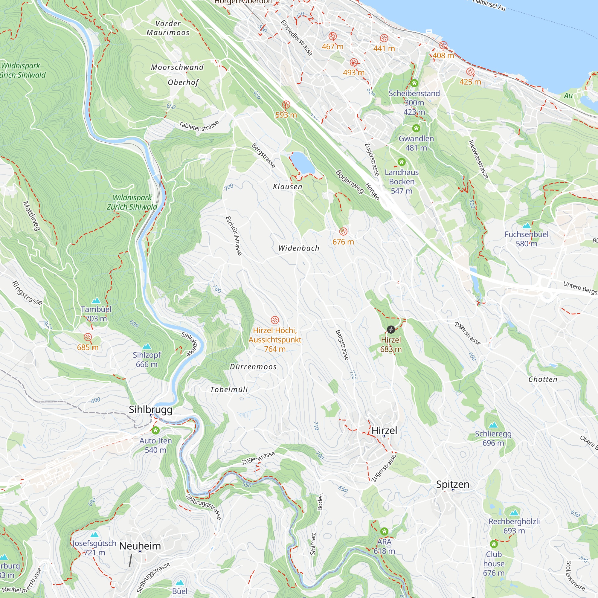 Alter Hirschen map