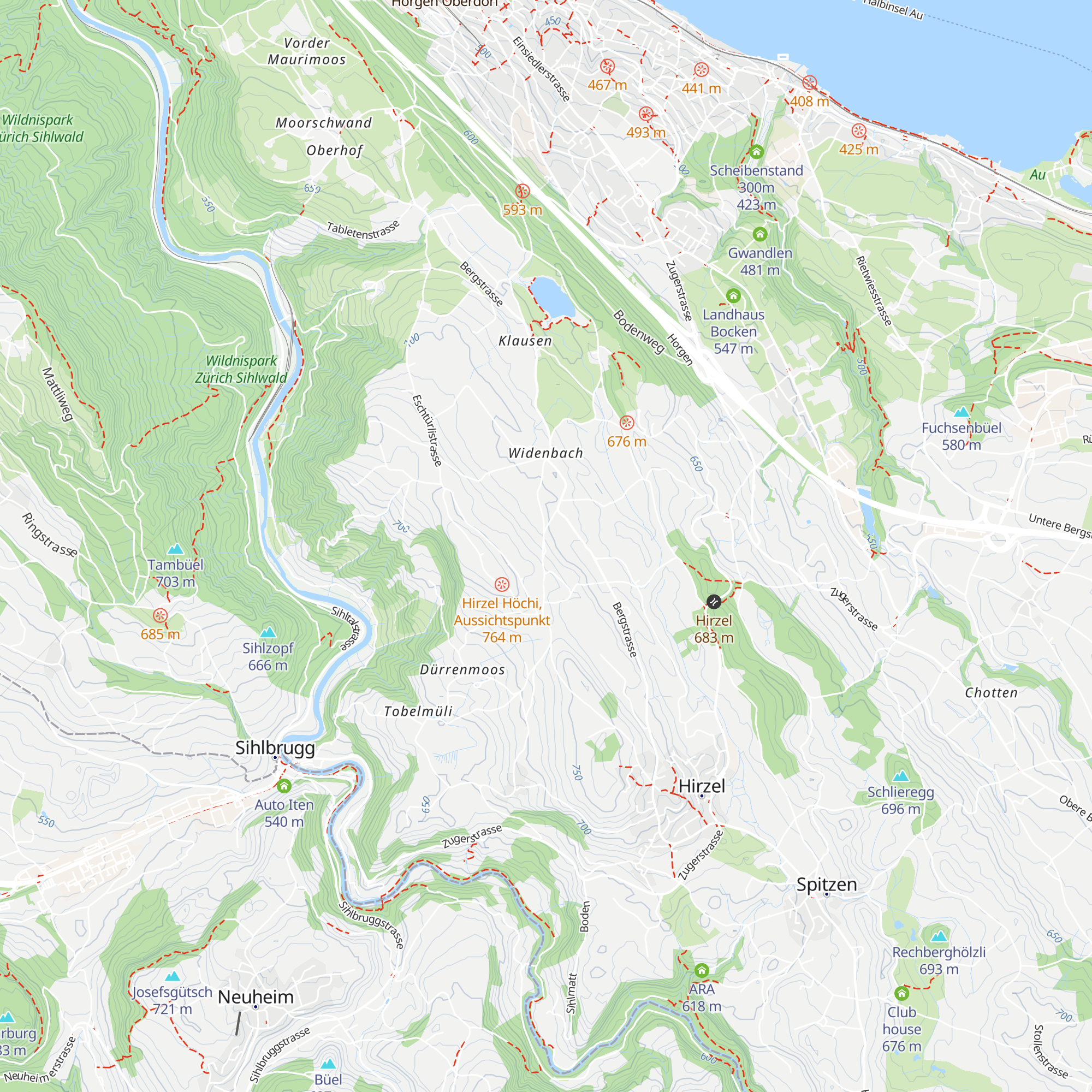 Alter Hirschen map