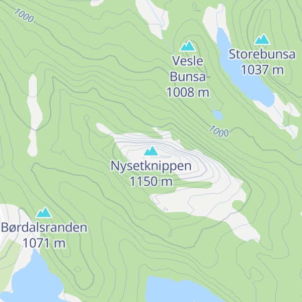 Map of Nysetknippen