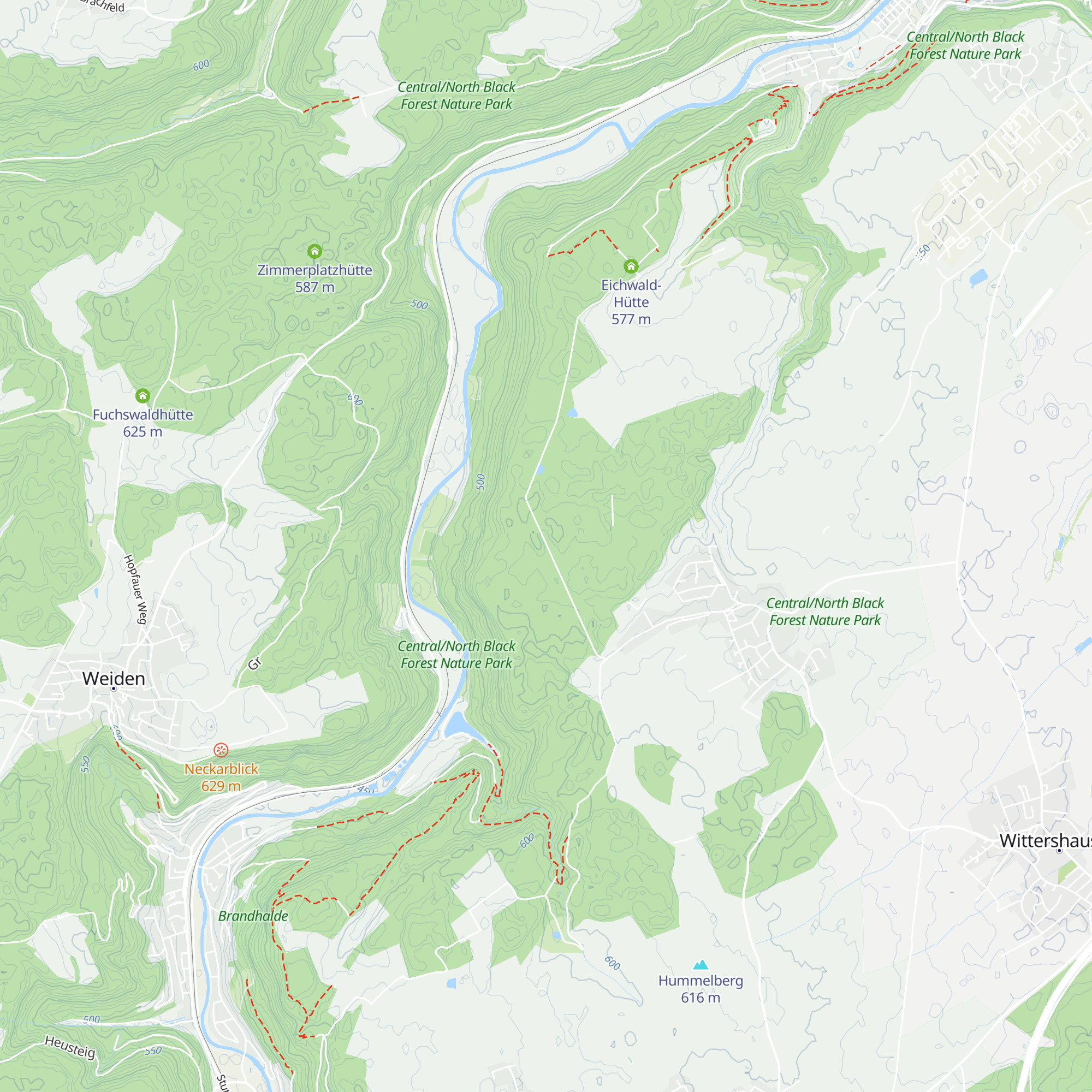 Schleen Hütte map
