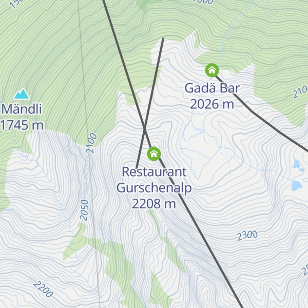 Map of Restaurant Gurschenalp