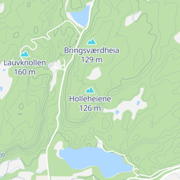 Map of Holleheiene