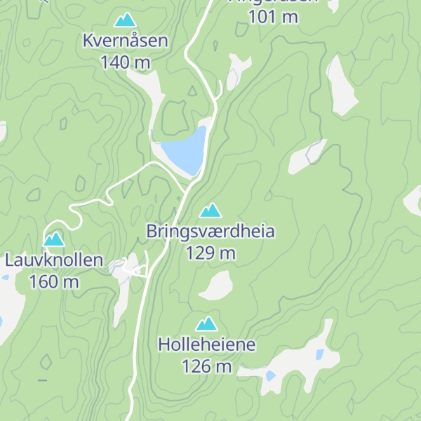 Map of Bringsværdheia