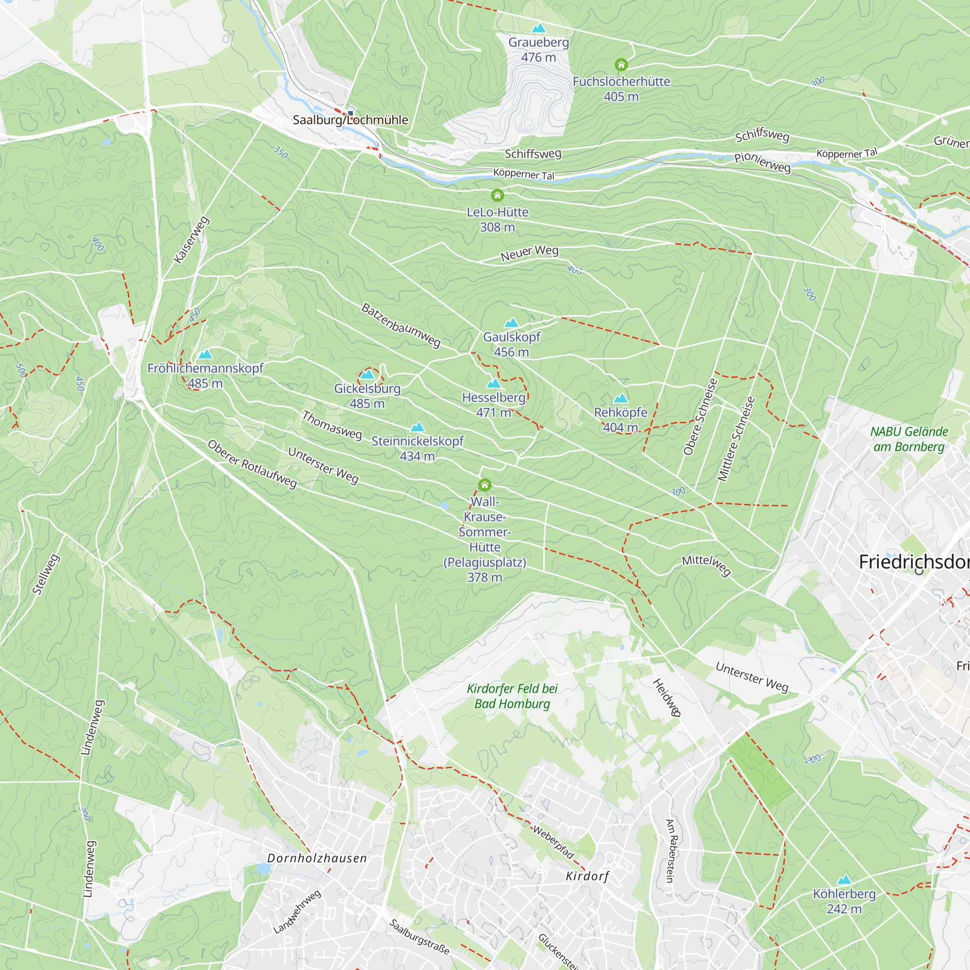 Wall-Krause-Sommer-Hütte (Pelagiusplatz) map