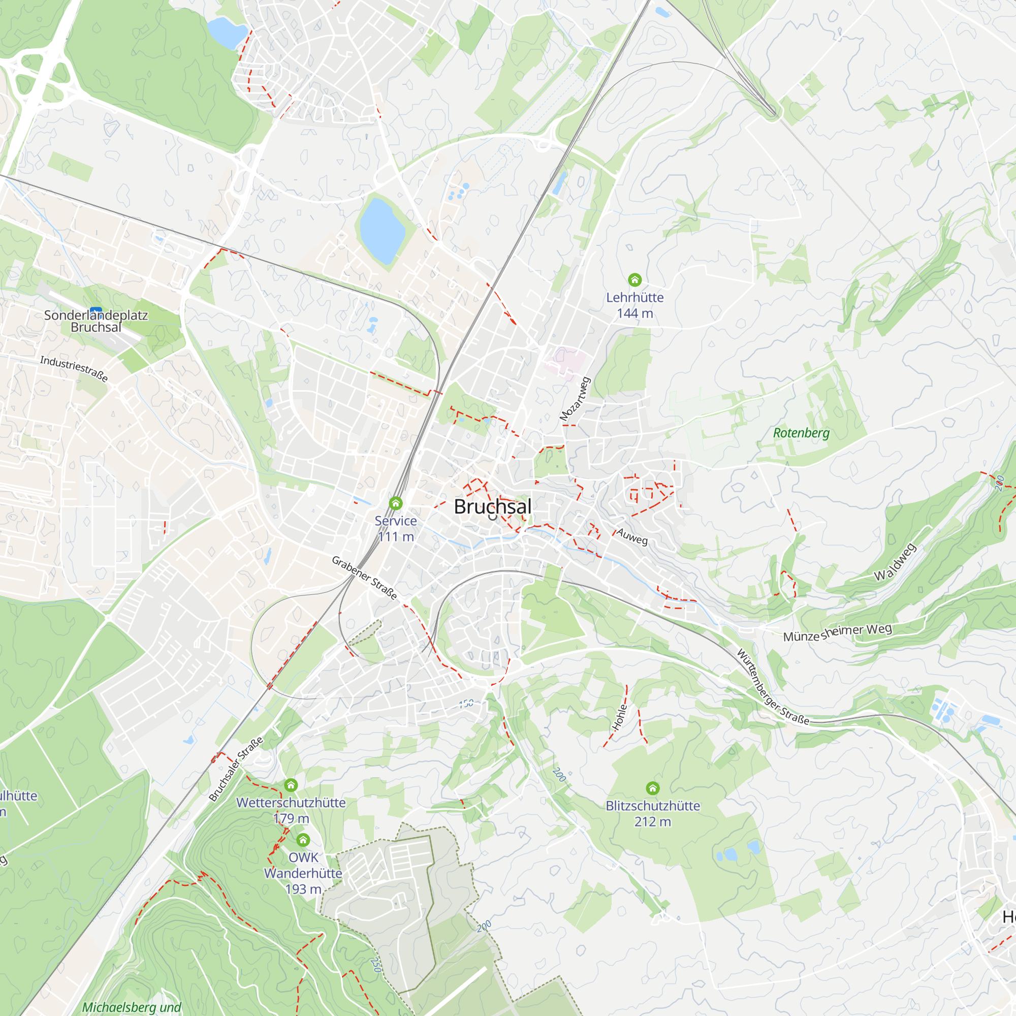 Touristcenter Bruchsal map