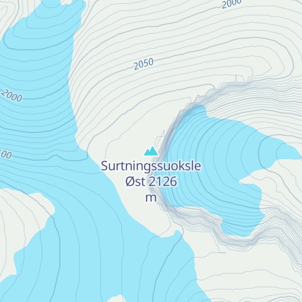 Map of Surtningssuoksle Øst