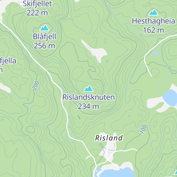Map of Rislandsknuten