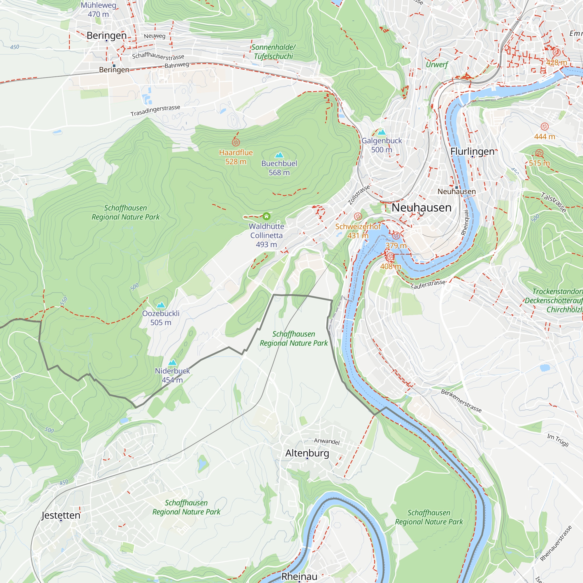 Hütte map