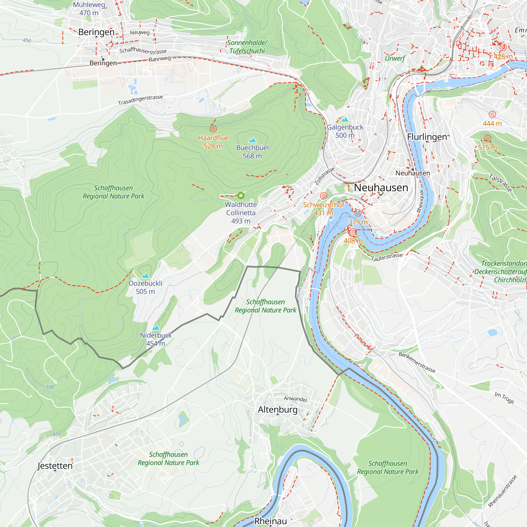 Hütte map
