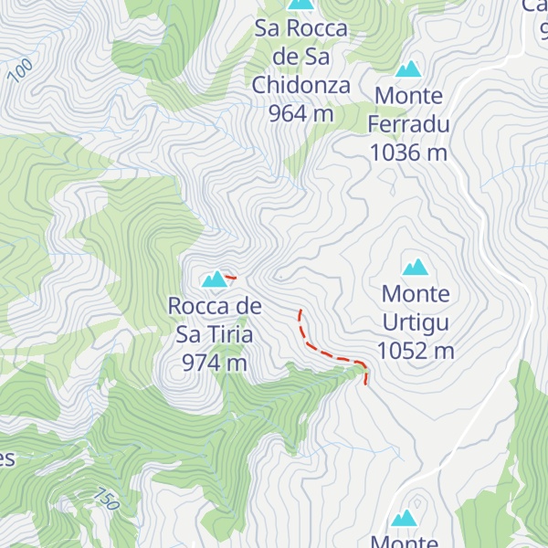 Map of Monte Entu