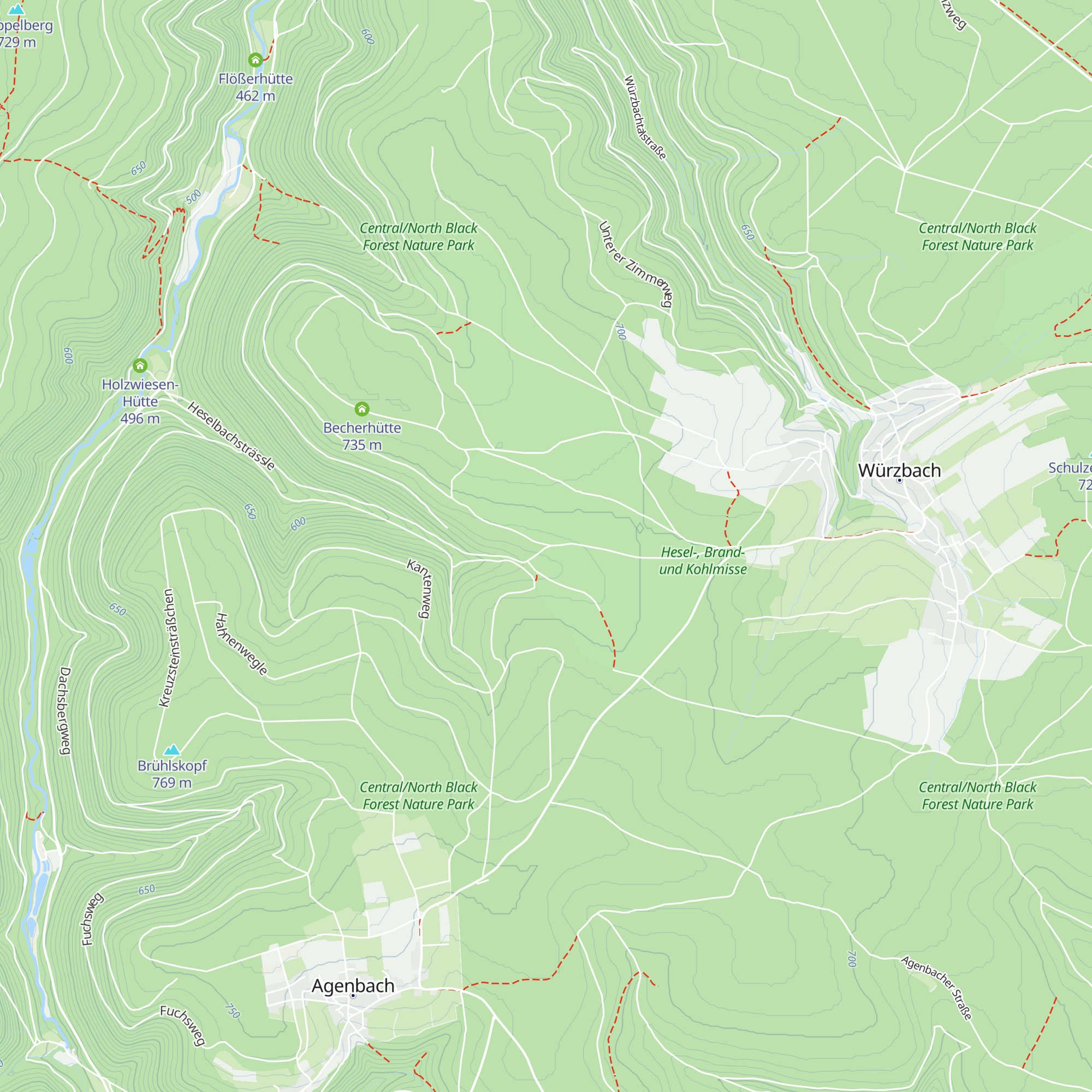Heselwasenhütte map