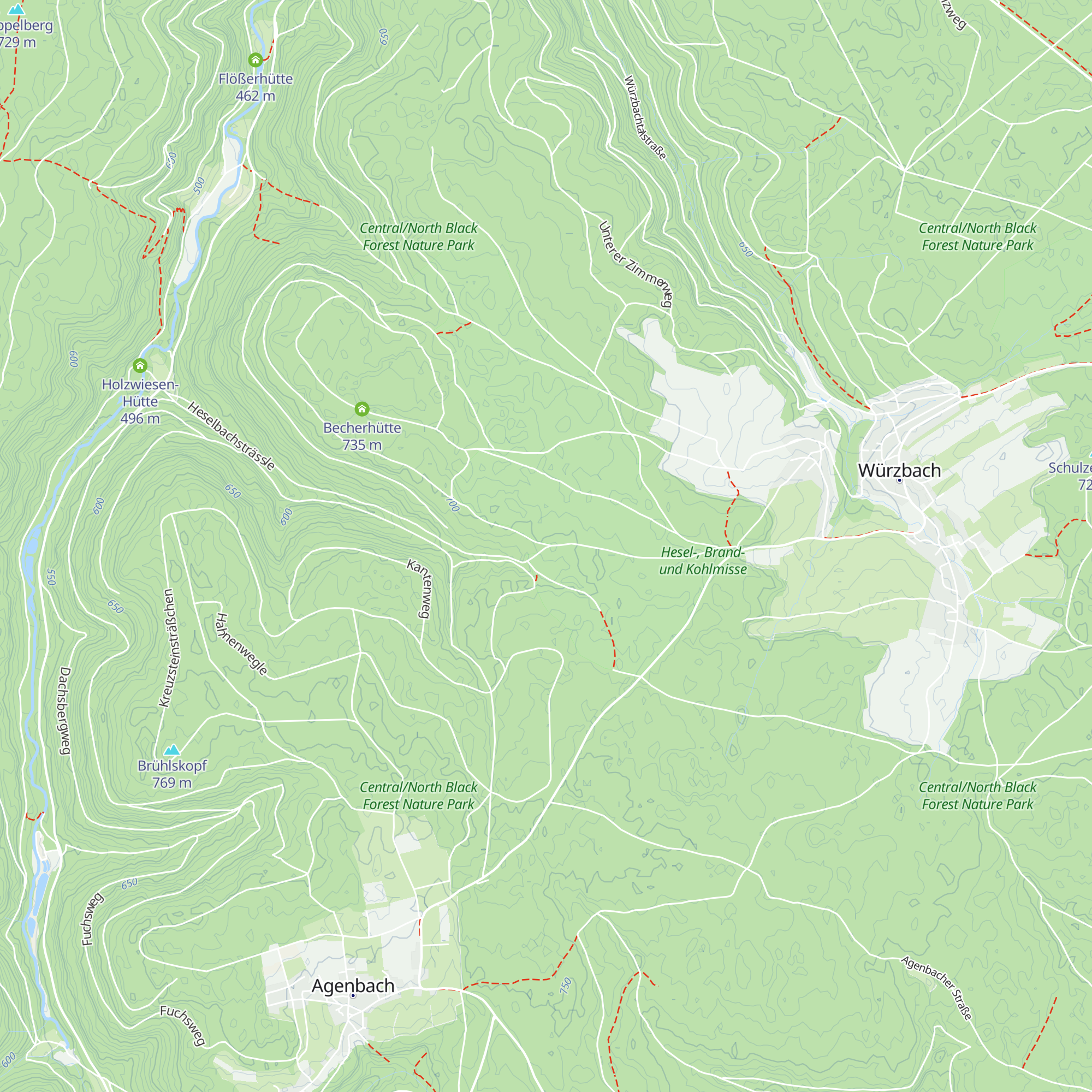 Heselwasenhütte map