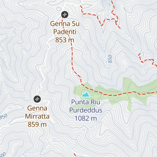 Map of Su cuccuru de Sudiri