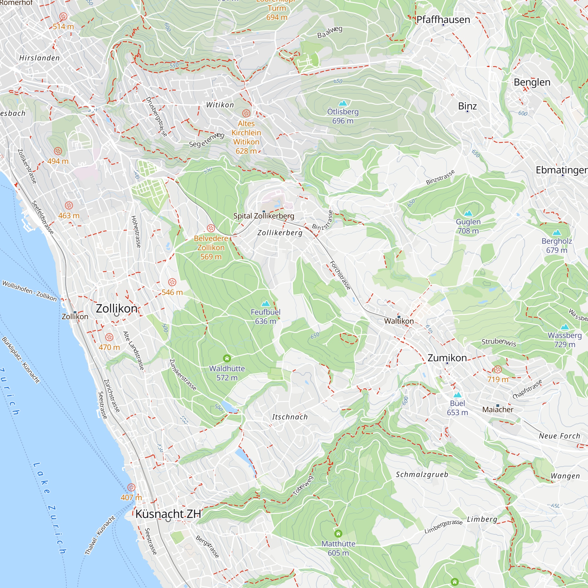 Spitzhütte map