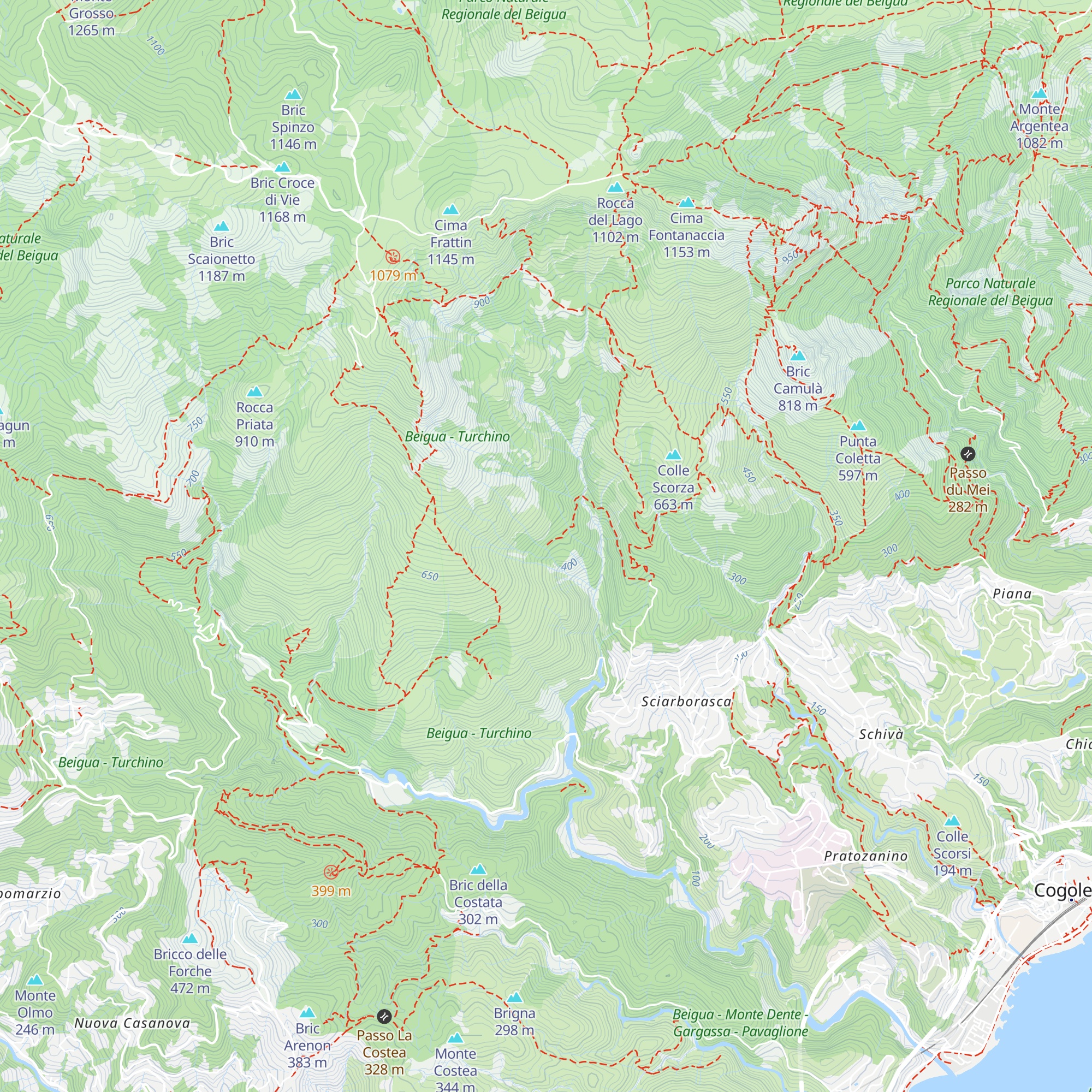Capanna Pian Freccioso map