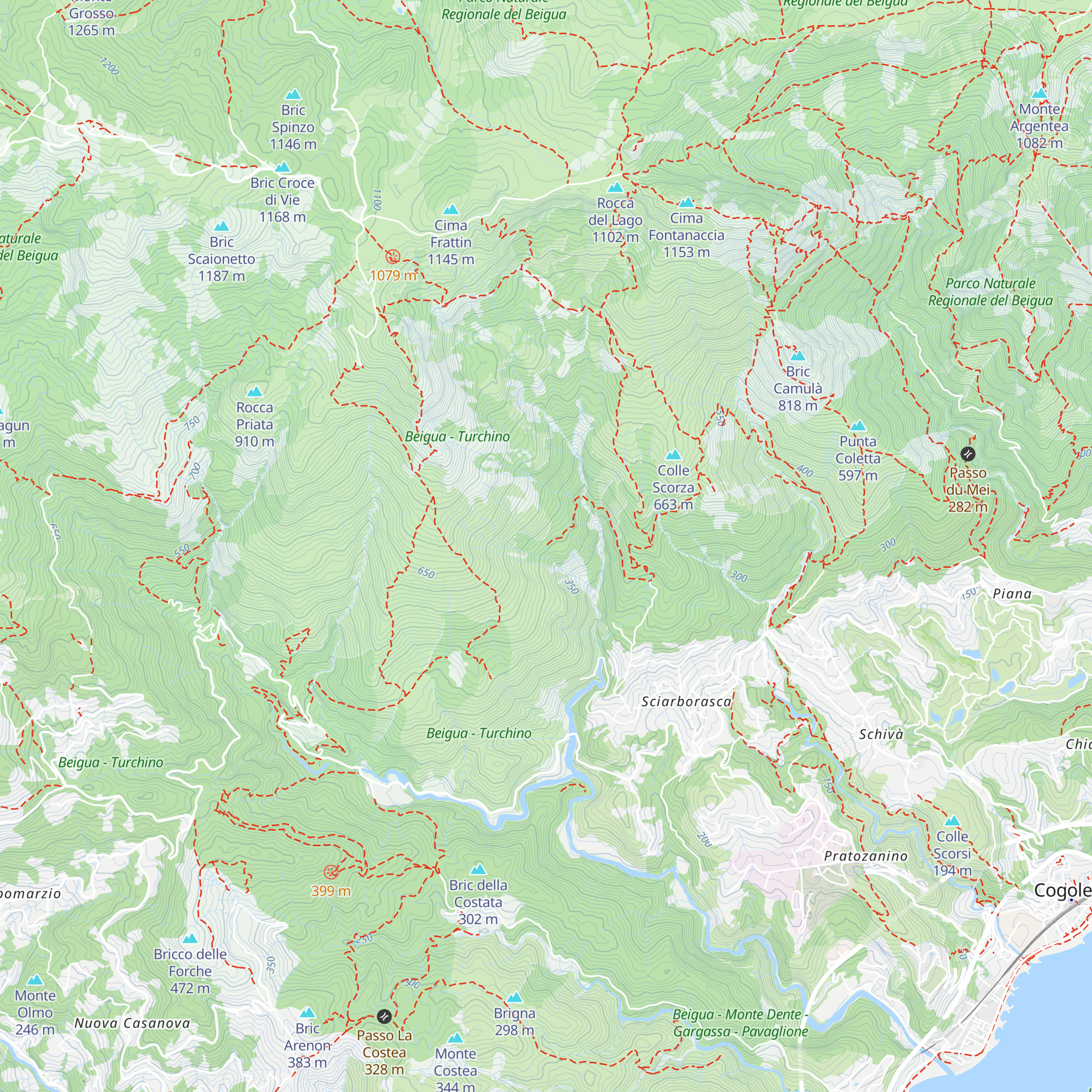 Capanna Pian Freccioso map